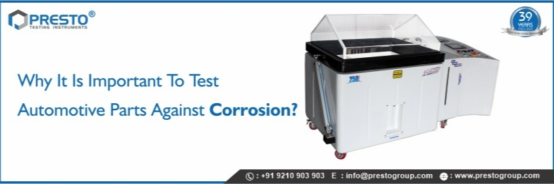 Why it is important to test automotive parts against corrosion?